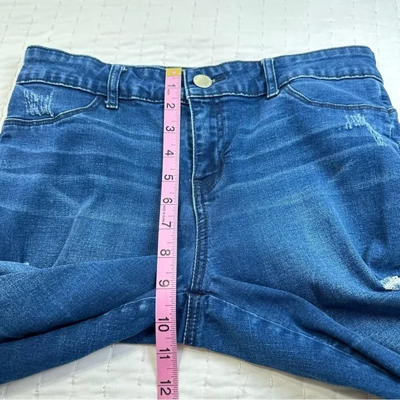 Juicy Couture Y2K Los Angeles California Dark Blue Distressed Skinny Jeans - Picture 4 of 13